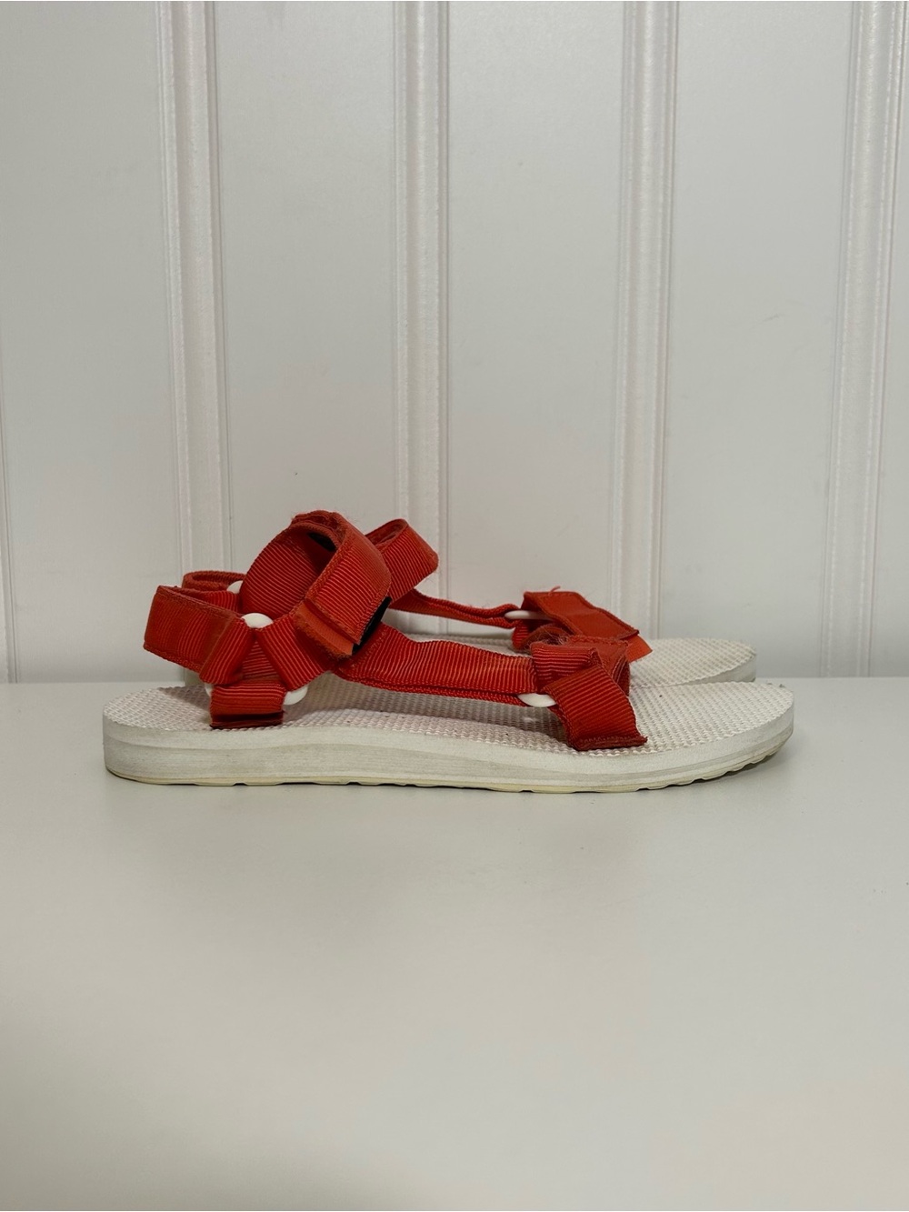 Teva Red white Strappy Outdoor Sandals for Women